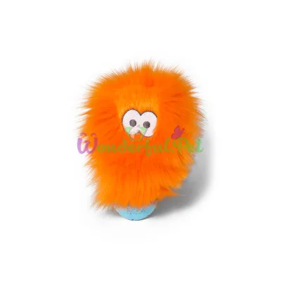 Іграшка пищалка для собак Rosebud Orange Fur Роузбуд пухнастий оранж. 17см