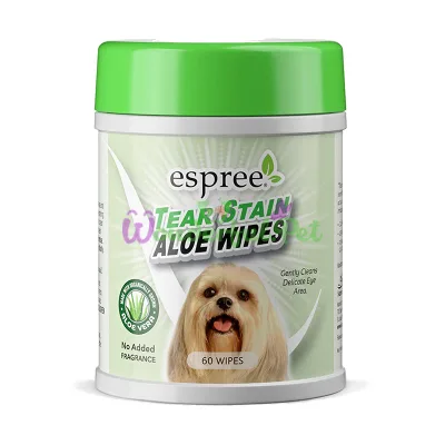 Влажные салфетки ESPREE Aloe Tear Stain Wipes 60 шт