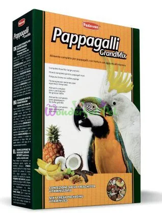GrMix pappagalli 600 Корм для вел. папуг Падован Паппагаллі 600г