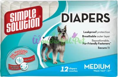 SS Disposable Diapers Medium (12 p) Гигиенични пидкладки для тварин середни по 12шт
