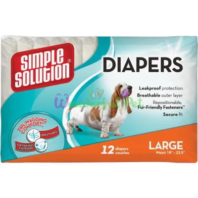 SS Disposable Diapers Large (12 p) Гигиенические подкладки для животных большие по 12 шт