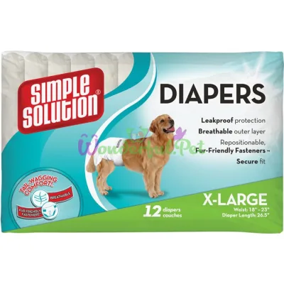 SS Disposable Diapers X-Large (12 p) Гигиенические подкладки для животных большие по 12 шт