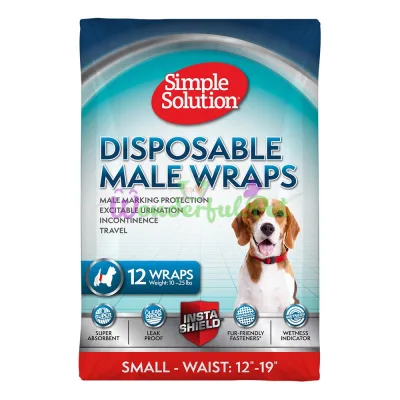 SS Disposable Male Wrap Small (12 p) Гигиен. пидкладка-протектор для кобелив мала