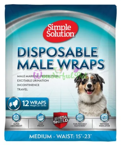 SS Disposable Male Wrap Medium (12 p) Гигиен. пидкладка-протектор для кобелив середня