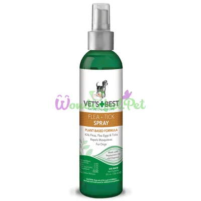 VET`S BEST Natural Flea Tick Spray 236 мл