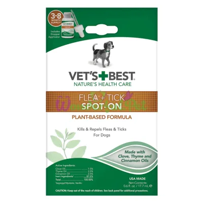 VET`S BEST Flea Tick Spot On 17,7 мл