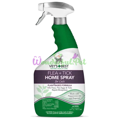 VET`S BEST Flea Tick Home Spray for Cats 945 мл