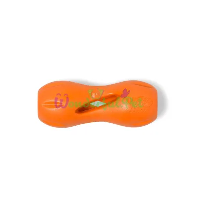 Игрушка для собак Qwizl Small Tangerine Квизл для лакомств малий оранжевый 14см