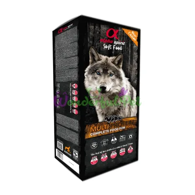 Полувлажный корм для взрослых собак всех пород Alpha Spirit Semi-moist MultiProtein 9 кг (210 гx45)