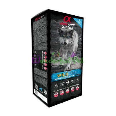 Полувлажный корм для собак всех пород и возрастов Alpha Spirit Semi-moist Only WILD FISH 9 кг (210 гx45)