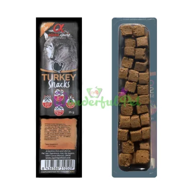 Полувлажное лакомство Alpha Spirit Snacks Turkey 35 г