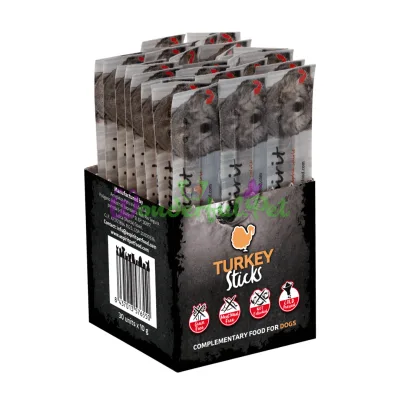 Полувлажное лакомство палочки для собак Alpha Spirit Sticks Turkey 300 г