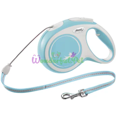 Рулетка FLEXI NEW COMFORT M 8 м до 20 кг трос голубой