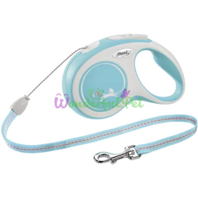 Рулетка FLEXI NEW COMFORT S 8 м до 12 кг трос голубой