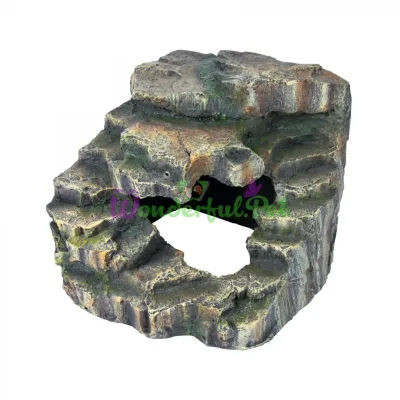 Декорация Грот со ступеньками 19x17x17см
