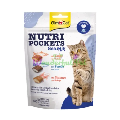 Nutri Pockets д/кошек Морской микс 150г