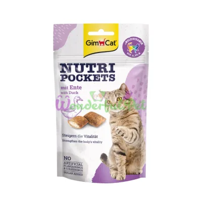 Nutri Pockets д/кошек Утка+Мультивитамин 60г