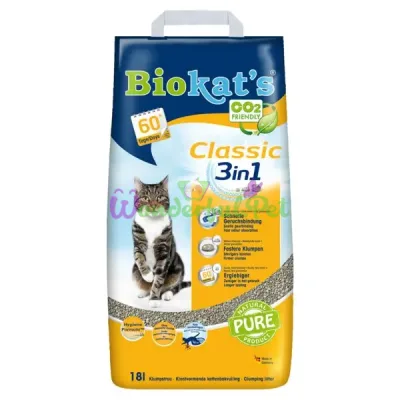 Песок Biokats CLASSIC (3in1) 18 л