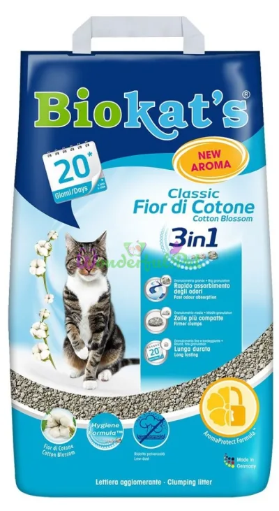 Песок Biokats FIOR di COTTON FRESH 3in1 10 л