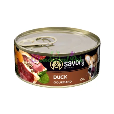 Влажный корм Savory Dog Gourmand утка k 100 г