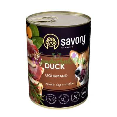 Влажный корм Savory Dog Gourmand утка k 400 г