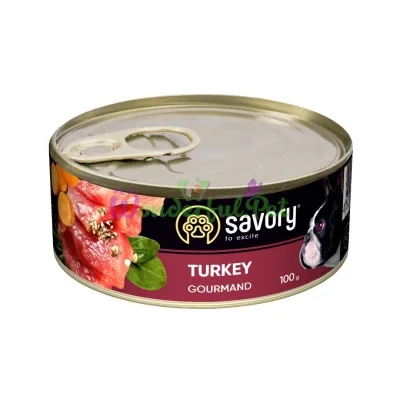 Влажный корм Savory Dog Gourmand индейка k 100 г