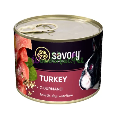 Вологий корм Savory Dog Gourmand індичка k 200 г