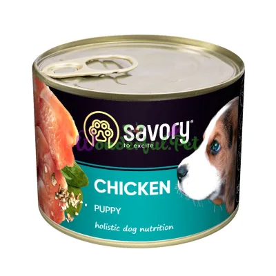 Влажный корм Savory Dog All breeds Puppy курица k 200 г
