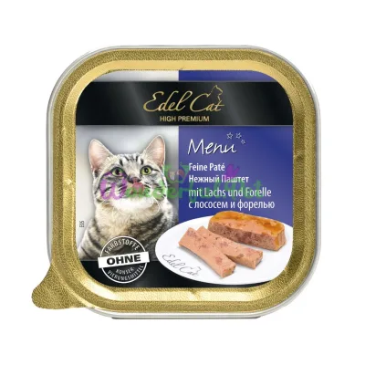 Влажный корм Edel Cat k 100 г паштет лосось и форель