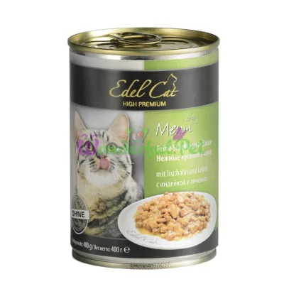 Влажный корм Edel Cat k 400 г индейка и печень