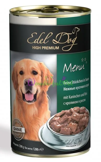 Влажный корм Edel Dog k 1.2 кг кролик и рис