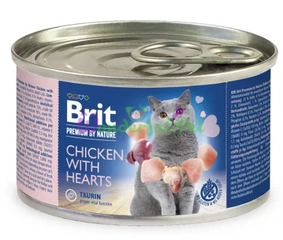 Влажный корм Brit Premium by Nature Cat k Chicken 200 г