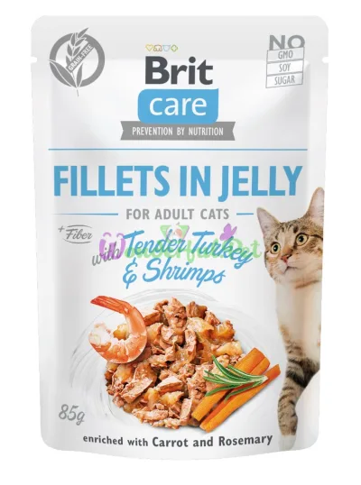Вологий корм Brit Care Cat Turkey shrimps pouch 85 г