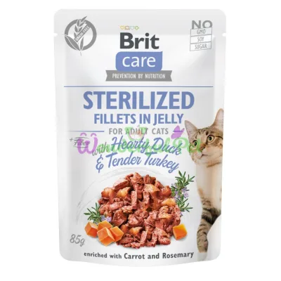 Влажный корм Brit Care Cat Duck Turkey pouch 85 г