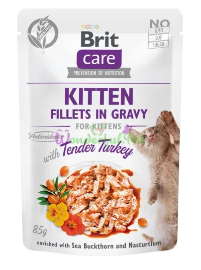 Влажный корм Brit Care Cat Turkey pouch 85 г