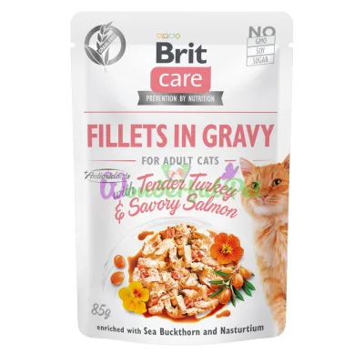 Влажный корм Brit Care Cat Turkey salmon pouch 85 г