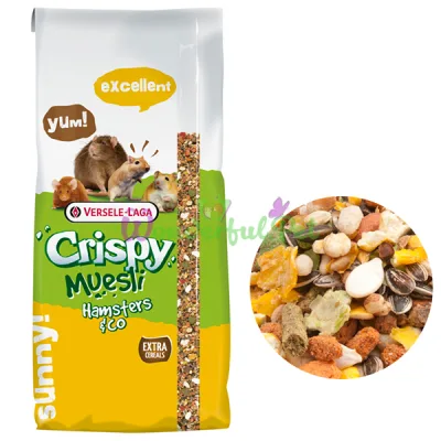 Корм для хомяков, крыс, мышей, песчанок Versele-Laga Crispy Muesli Hamster ВЕРСЕЛЕ-ЛАГА КРИСПИ МЮСЛИ ХОМЯК 20 кг