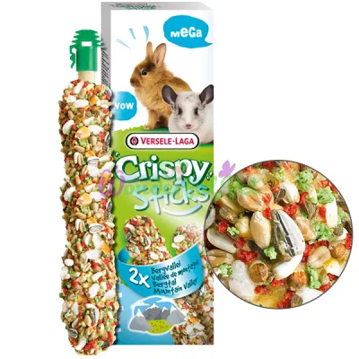 Лакомство для кроликов, шиншилл Versele-Laga Crispy Mega Sticks Mountain Valley ВЕРСЕЛЕ-ЛАГА КРИСПИ ГОРНАЯ ДОЛИНА 140 г