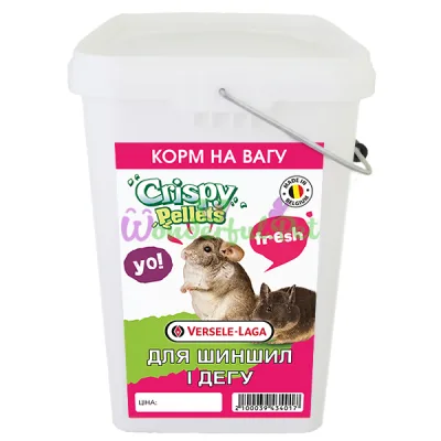 Корм для шиншилл и дегу Versele-Laga Crispy Pellets Chinchillas Degus ВЕРСЕЛЕ-ЛАГА КРИСПИ ШИНШИЛЛА ДЕГУ 5 кг ведро