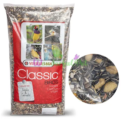Корм для крупных попугаев Versele-Laga Classic Parrots ВЕРСЕЛЕ-ЛАГА КЛАССИК ПЭРОТС зерновая смесь с орехами 12.5 кг