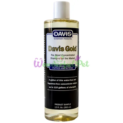 Шампунь для собак и кошек Davis Gold Shampoo ДЭВИС ГОЛД суперконцентрированный 355 мл