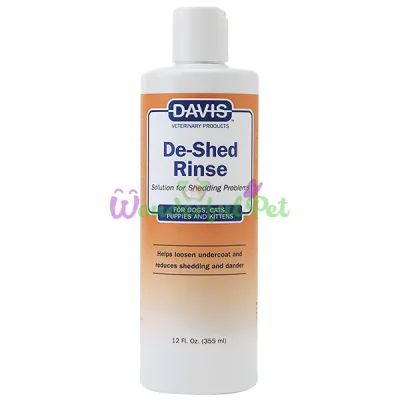 Ополаскиватель для собак и кошек Davis De-Shed Rinse ДЭВИС ОБЛЕГЧЕНИЕ ЛИНЬКИ концентрат 355 мл