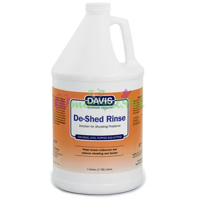 Ополаскиватель для собак и кошек Davis De-Shed Rinse ДЭВИС ОБЛЕГЧЕНИЕ ЛИНЬКИ концентрат 3.8 л