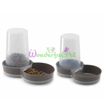 Автокормушка автопоилка для собак Moderna Tasty Jumbo WildLife МОДЕРНА ДИКИЙ МИР коричневый 3.75 л 37.4х20.7х28.7 см