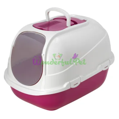 Закрытый туалет для кошек Moderna Mega Comfy МОДЕРНА МЕГАКОМФИ КЭТ 66х46х50 см розовый