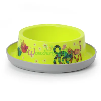 Миска для котов Moderna Trendy Dinner Friends Forever МОДЕРНА ДРУЗЬЯ НАВЕКИ лимонный 17x17x5.3 см 350 мл