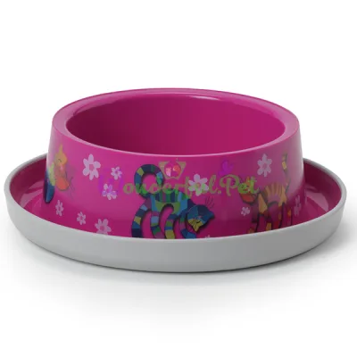 Миска для котов Moderna Trendy Dinner Friends Forever МОДЕРНА ДРУЗЬЯ НАВЕКИ ярко-розовый 17x17x5.3 см 350 мл