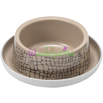 Миска для кошек Moderna Trendy Dinner Dog №2 WildLife МОДЕРНА Дикий Мир защита от муравьев пластик d-20 см светло-коричневый 735 мл
