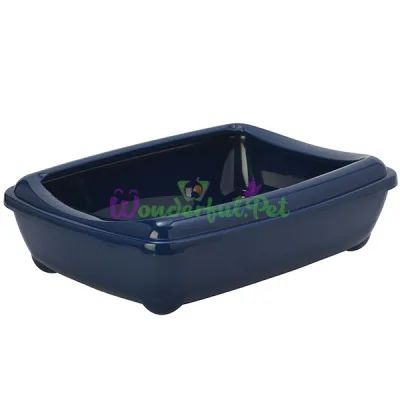 Туалет для кошек с бортиком Moderna Arist-O-Tray Rim Jumbo МОДЕРНА АРИСТ-О-ТРЭЙ ДЖУМБО 57x43x16.3 см черничный