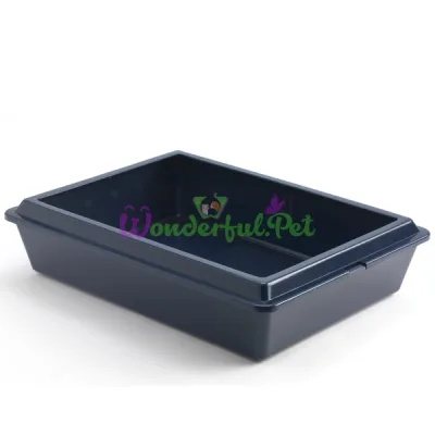 Туалет для кошек с бортиком Moderna Classic МОДЕРНА КЛАССИК 42х31х13 см кобальт синий